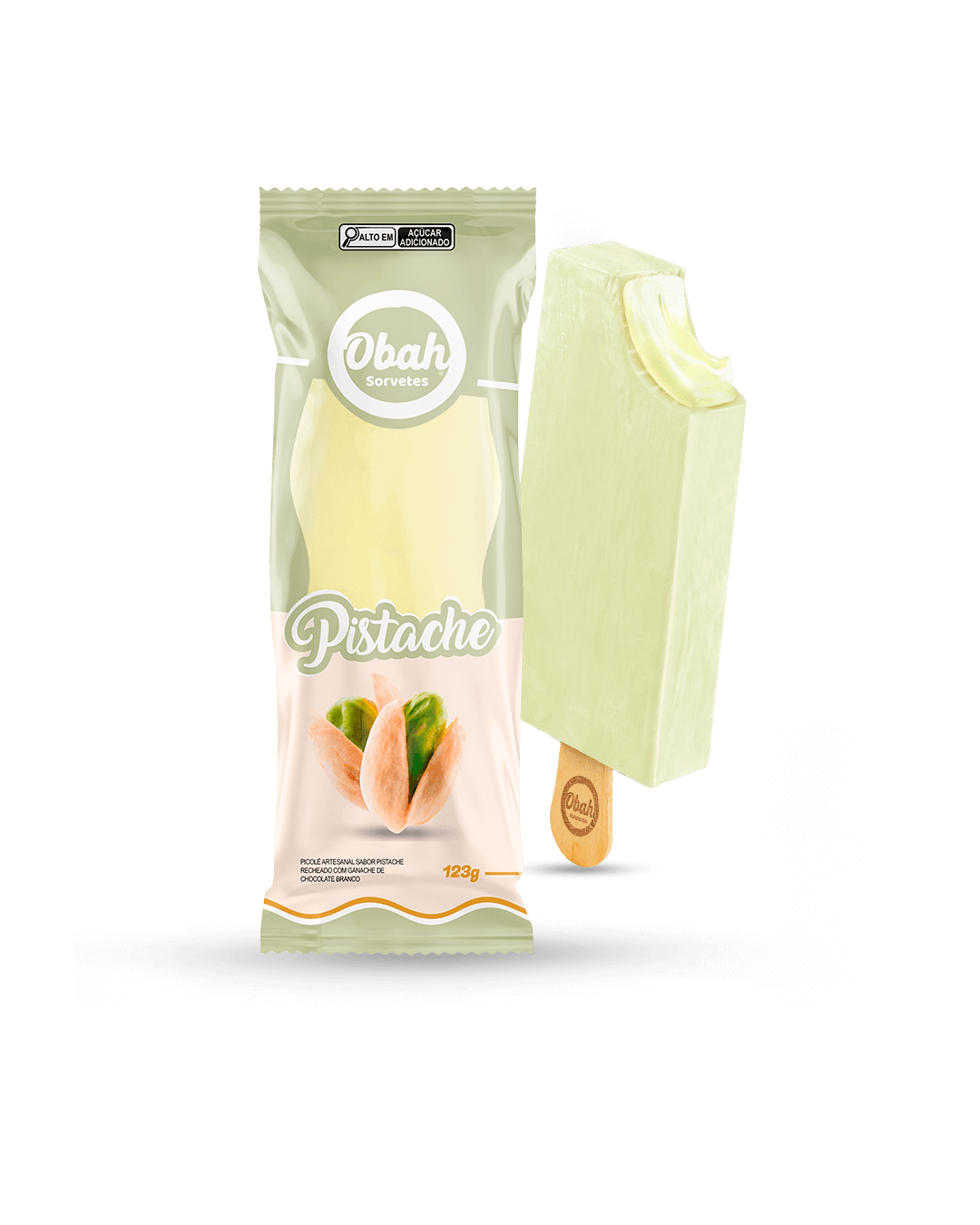 Pistache c/ Ganache Branco